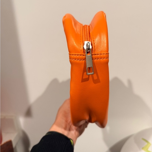 Orange Pumpkin heart travel makeup Bag - Picture 5 of 5